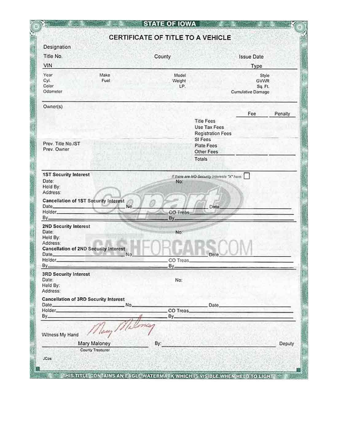 Dci Form 122 For Iowa Fill Out And Sign Printable Pdf 4230
